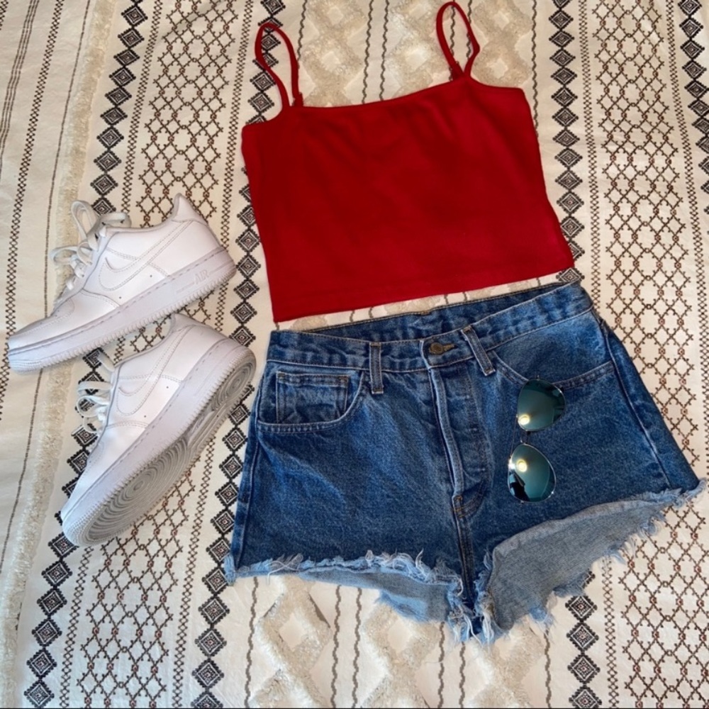 Denim shorts